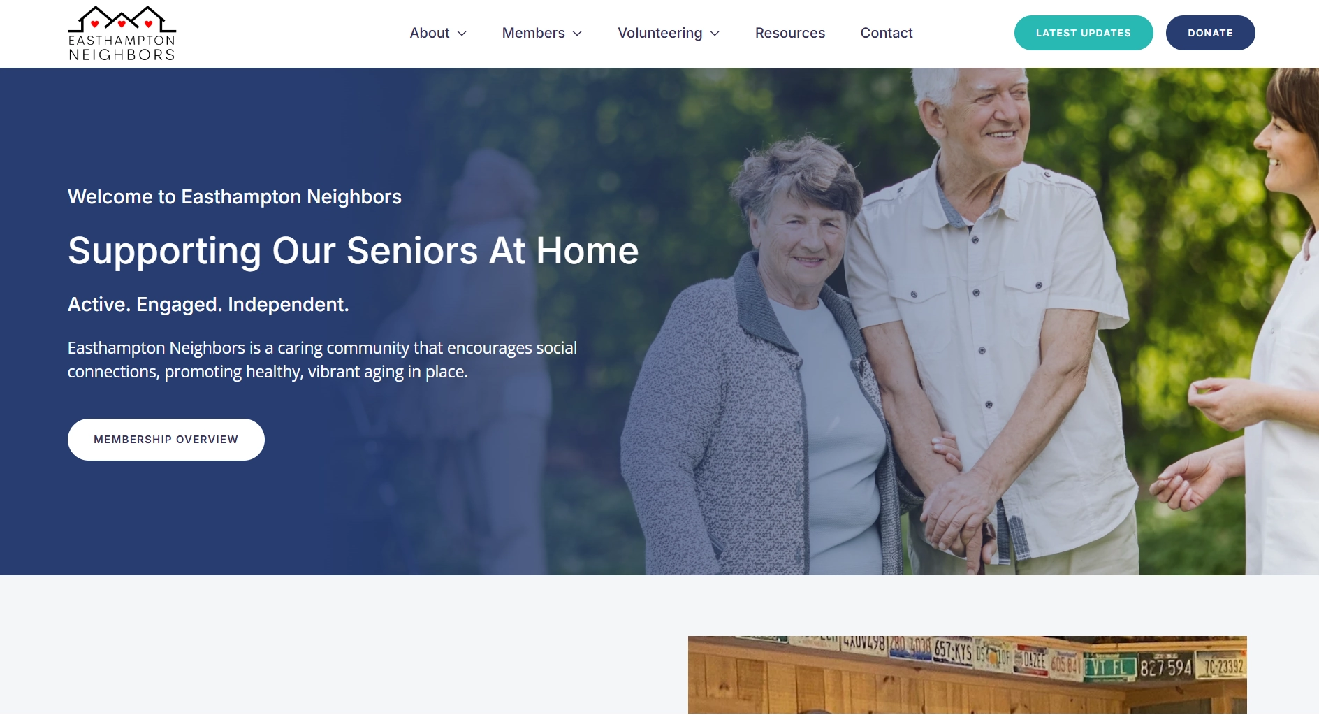easthampton neighbors website screenshot - https://easthamptonneighbors.org